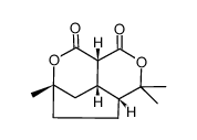 (+/-)-3,6,6-trimethyl-(4ar,8ac)-hexahydro-3t,5t-ethano-pyrano[3,4-c]pyran-1,8-dione结构式
