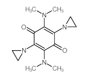 2,5-Diaziridinyl-3, 6-bis(dimethylamino)-1,4-benzoquinone结构式