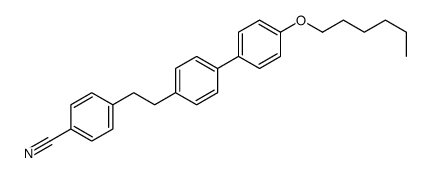 4-[2-[4-(4-hexoxyphenyl)phenyl]ethyl]benzonitrile结构式