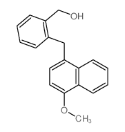 [2-[(4-methoxynaphthalen-1-yl)methyl]phenyl]methanol结构式