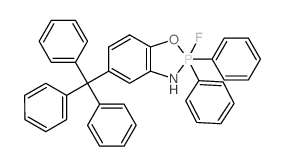 8-fluoro-8,8-diphenyl-4-trityl-9-oxa-7-aza-8$l^C37H29FNOP-phosphabicyclo[4.3.0]nona-2,4,10-triene结构式