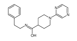 4-Piperidinecarboxamide,N-(2-phenylethyl)-1-pyrazinyl-(9CI)结构式