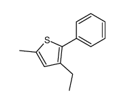 3-ethyl-5-methyl-2-phenylthiophene结构式