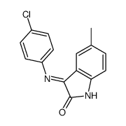 3-(4-chloroanilino)-5-methylindol-2-one结构式