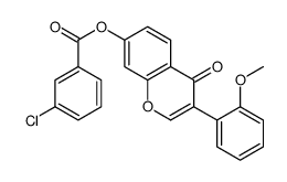 [3-(2-methoxyphenyl)-4-oxochromen-7-yl] 3-chlorobenzoate Structure