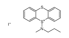 N-methyl-N-propylthianthren-5-ium-5-amine,iodide Structure