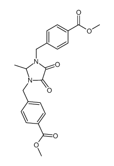 4,4'-(2-methyl-4,5-dioxo-imidazolidine-1,3-diyldimethyl)-bis-benzoic acid dimethyl ester结构式