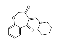 4-(piperidin-1-ylmethylidene)-1-benzoxepine-3,5-dione结构式