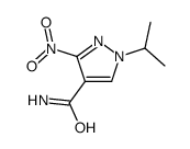 3-nitro-1-propan-2-ylpyrazole-4-carboxamide结构式
