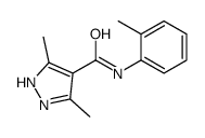 3,5-dimethyl-N-(2-methylphenyl)-1H-pyrazole-4-carboxamide Structure