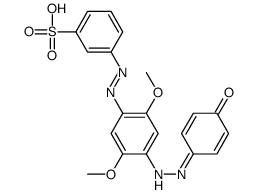 3-[[4-[(4-hydroxyphenyl)azo]-2,5-dimethoxyphenyl]azo]benzenesulphonic acid Structure