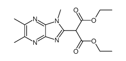 (1,5,6-trimethyl-1H-imidazo[4,5-b]pyrazin-2-yl)-malonic acid diethyl ester结构式