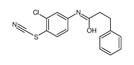 [2-chloro-4-(3-phenylpropanoylamino)phenyl] thiocyanate Structure