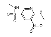 N-methyl-6-(methylamino)-5-nitropyridine-3-sulfonamide结构式