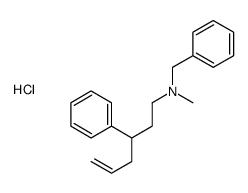 N-benzyl-N-methyl-3-phenylhex-5-en-1-amine,hydrochloride结构式