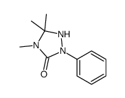 4,5,5-trimethyl-2-phenyl-1,2,4-triazolidin-3-one结构式