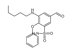 5-formyl-3-(pentylamino)-2-phenoxybenzenesulfonamide Structure