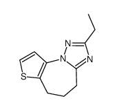 4H-Thieno[2,3-f][1,2,4]triazolo[1,5-a]azepine,2-ethyl-5,6-dihydro-(9CI) Structure