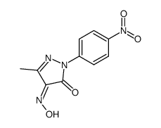 5-methyl-2-(4-nitro-phenyl)-2H-pyrazole-3,4-dione 4-oxime Structure