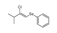 Z-2-Chlor-3-methyl-1-phenylseleno-1-buten Structure