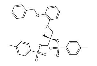 (2S)-3-(2'-benzyloxyphenoxy)-1,2-propanediol ditosylate结构式