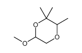 6-methoxy-2,2,3-trimethyl-1,4-dioxane Structure