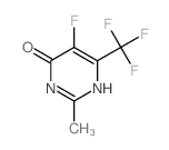 5-fluoro-2-methyl-6-(trifluoromethyl)-1H-pyrimidin-4-one结构式