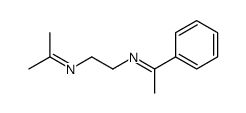 N-[2-(1-phenylethylideneamino)ethyl]propan-2-imine结构式