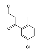 3-chloro-1-(5-chloro-2-methylphenyl)propan-1-one Structure