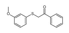 2-(3-methoxyphenyl)sulfanyl-1-phenylethanone Structure