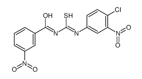 N-[(4-chloro-3-nitrophenyl)carbamothioyl]-3-nitrobenzamide结构式