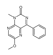 6-methoxy-1-methyl-4-phenylpteridin-2-one Structure