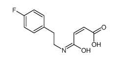 4-[2-(4-fluorophenyl)ethylamino]-4-oxobut-2-enoic acid结构式