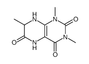2,4,6(3H)-Pteridinetrione,1,5,7,8-tetrahydro-1,3,7-trimethyl-结构式