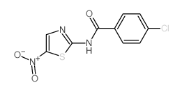 Benzamide,4-chloro-N-(5-nitro-2-thiazolyl)- Structure