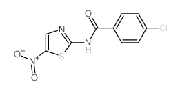 Benzamide,4-chloro-N-(5-nitro-2-thiazolyl)- structure