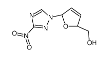 [(2S,5R)-5-(3-nitro-1,2,4-triazol-1-yl)-2,5-dihydrofuran-2-yl]methanol结构式