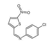 N-(4-chlorophenyl)-1-(5-nitrothiophen-2-yl)methanimine Structure