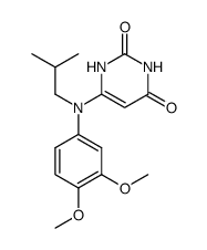 6-[(3,4-Dimethoxy-phenyl)-isobutyl-amino]-1H-pyrimidine-2,4-dione Structure