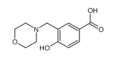 4-hydroxy-3-(morpholin-4-ylmethyl)benzoic acid结构式