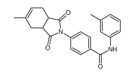 4-(5-methyl-1,3-dioxo-3a,4,7,7a-tetrahydroisoindol-2-yl)-N-(3-methylphenyl)benzamide Structure