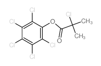 (2,3,4,5,6-pentachlorophenyl) 2-chloro-2-methyl-propanoate结构式
