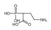 (2S)-4-amino-2-phosphonobutanoic acid结构式