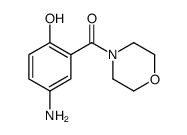 (5-amino-2-hydroxyphenyl)-morpholin-4-ylmethanone结构式