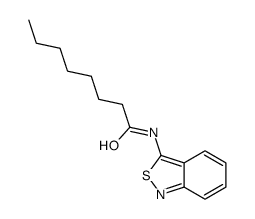 N-(2,1-benzothiazol-3-yl)octanamide结构式