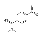 N,N-dimethyl-4-nitrobenzenecarboximidamide结构式