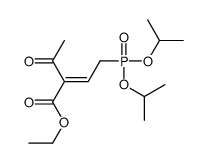 ethyl 2-acetyl-4-di(propan-2-yloxy)phosphorylbut-2-enoate结构式