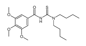 N,N-Dibutyl-N'-(3,4,5-trimethoxybenzoyl)thiourea structure