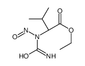 ethyl (2S)-2-[carbamoyl(nitroso)amino]-3-methylbutanoate结构式