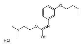 2-[(3-butoxyphenyl)carbamoyloxy]ethyl-dimethylazanium,chloride结构式